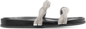 Rodo Slippers verfraaid met kristallen Zwart