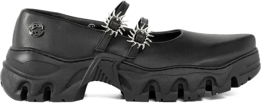 Rombaut Ballerina's verfraaid met spikes Zwart - Foto 3