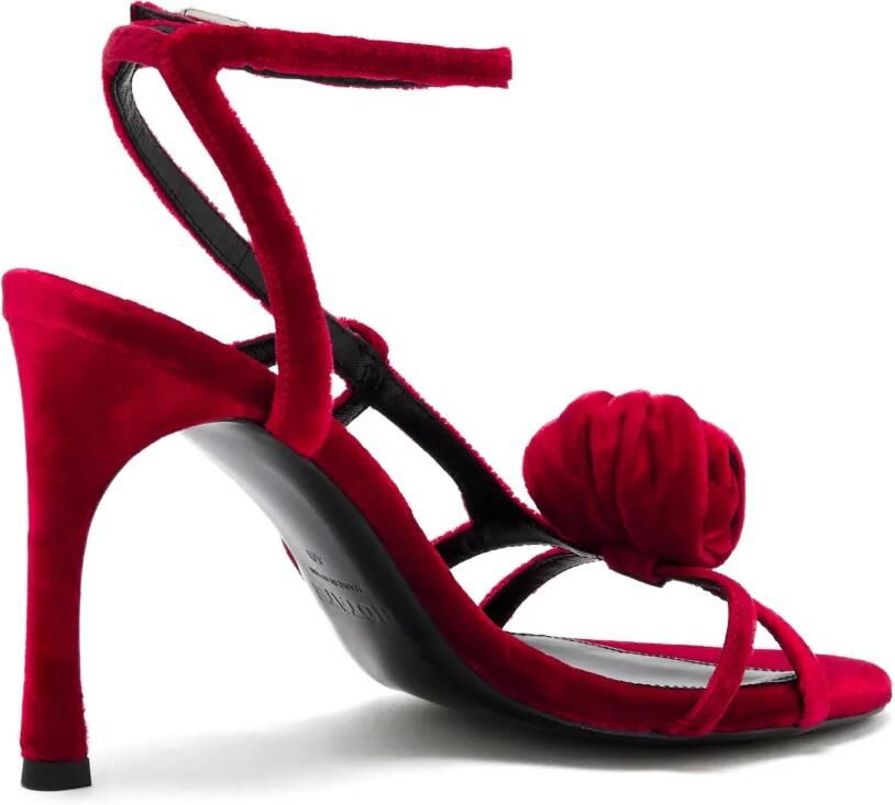 ROTATE BIRGER CHRISTENSEN Fluwelen sandalen Rood - Foto 2