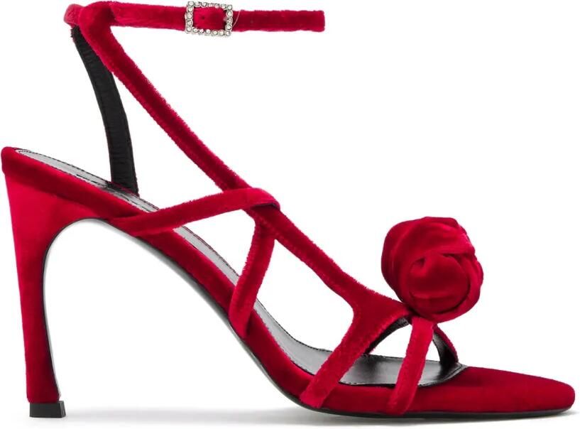 ROTATE BIRGER CHRISTENSEN Fluwelen sandalen Rood - Foto 4