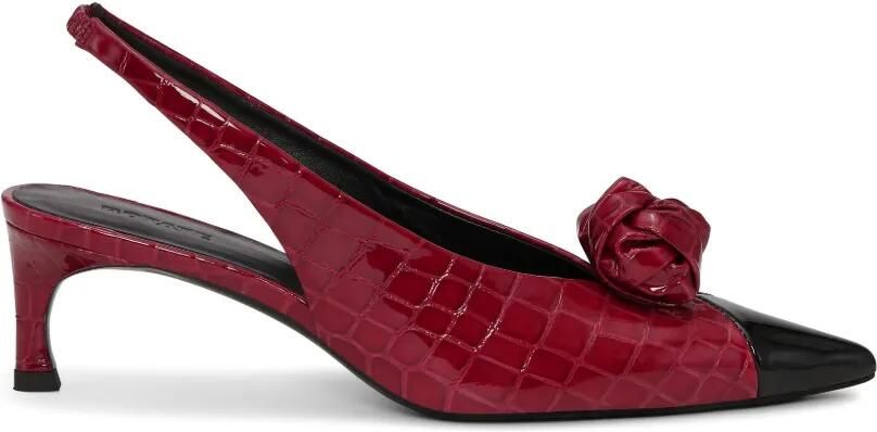 ROTATE BIRGER CHRISTENSEN Geknoopte leren slingback pumps Rood