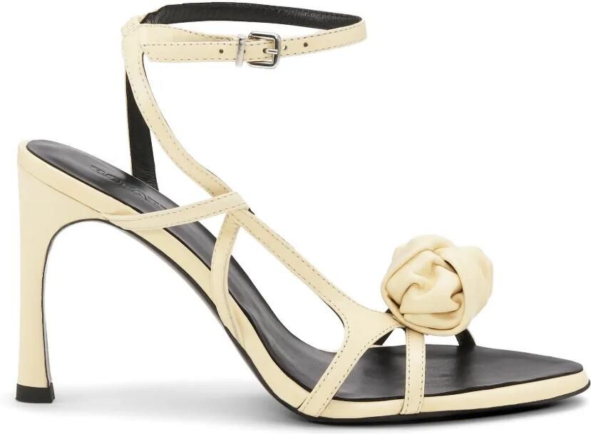 ROTATE BIRGER CHRISTENSEN Knots leren sandalen Beige
