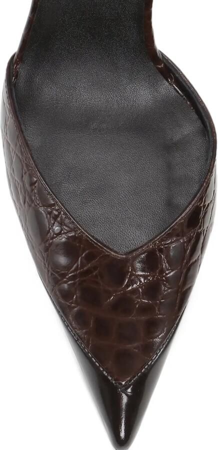 ROTATE BIRGER CHRISTENSEN Leren slingback muiltjes Bruin - Foto 3