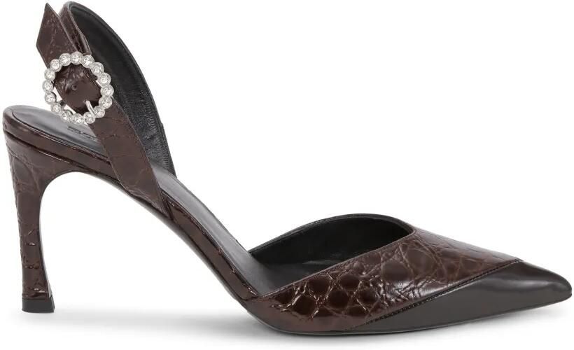ROTATE BIRGER CHRISTENSEN Leren slingback muiltjes Bruin - Foto 2