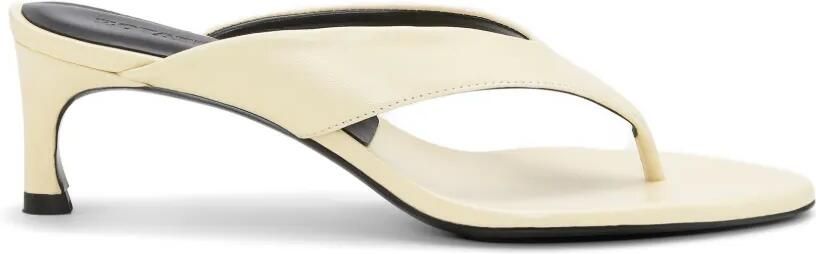 ROTATE BIRGER CHRISTENSEN Leren muiltjes met kitten-hak Beige
