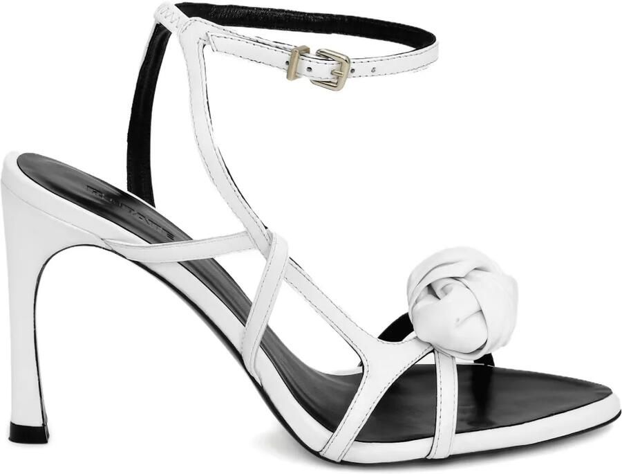 ROTATE BIRGER CHRISTENSEN Leren sandalen met geknoopt detail Wit
