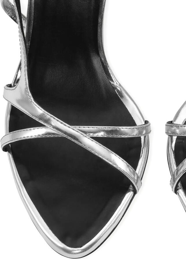 ROTATE BIRGER CHRISTENSEN Leren sandalen Zilver - Foto 3