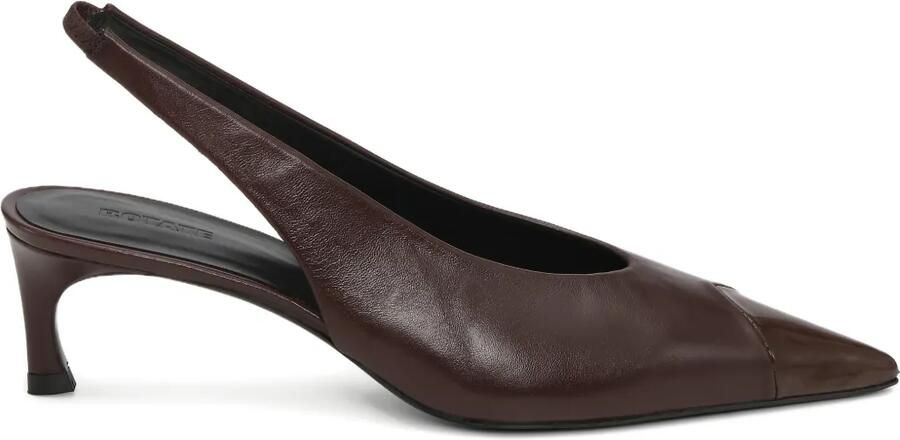 ROTATE BIRGER CHRISTENSEN Leren slingback pumps Bruin