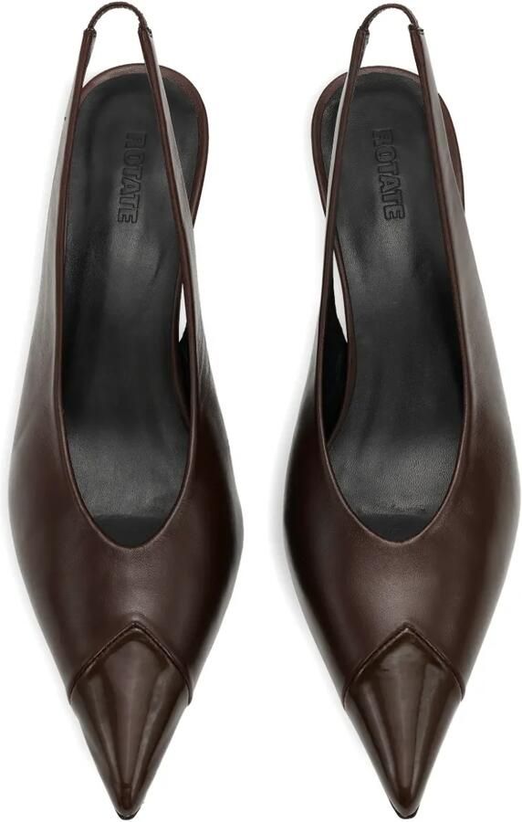 ROTATE BIRGER CHRISTENSEN Leren slingback pumps Bruin - Foto 3