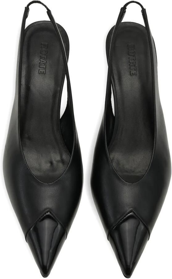 ROTATE BIRGER CHRISTENSEN Leren slingback pumps Zwart - Foto 3