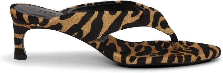 ROTATE BIRGER CHRISTENSEN Muiltjes met dierenprint Beige