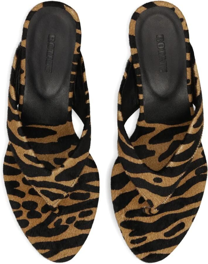 ROTATE BIRGER CHRISTENSEN Muiltjes met dierenprint Beige - Foto 2