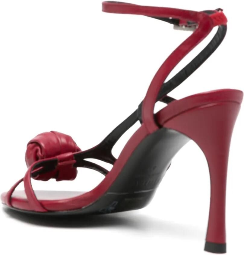 ROTATE BIRGER CHRISTENSEN Sandalen met geknoopt detail Rood - Foto 3