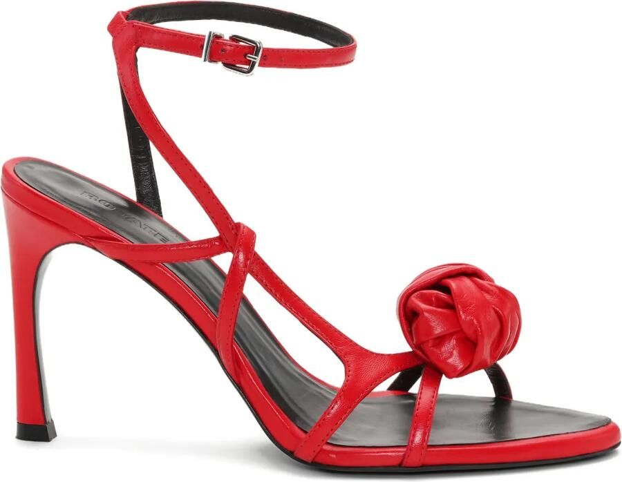 ROTATE BIRGER CHRISTENSEN Sandalen met geknoopt leren bandje Rood