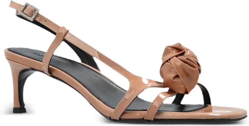 ROTATE BIRGER CHRISTENSEN Sandalen met gespsluiting en roosdetail Beige - Foto 4