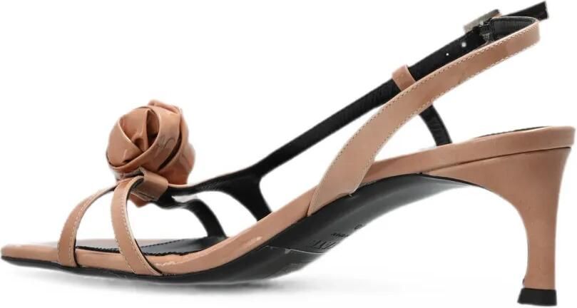 ROTATE BIRGER CHRISTENSEN Sandalen met gespsluiting en roosdetail Beige - Foto 3