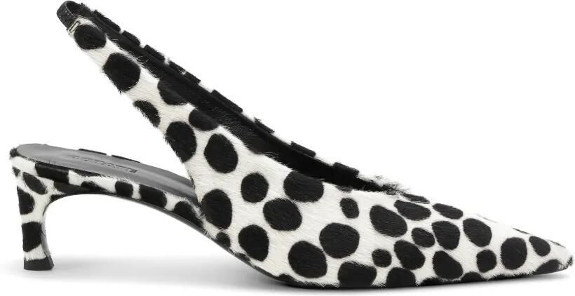 ROTATE BIRGER CHRISTENSEN Slingback pumps met bont Wit