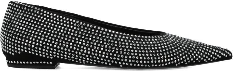 ROTATE BIRGER CHRISTENSEN Verfraaide platte pumps met puntige neus Zwart