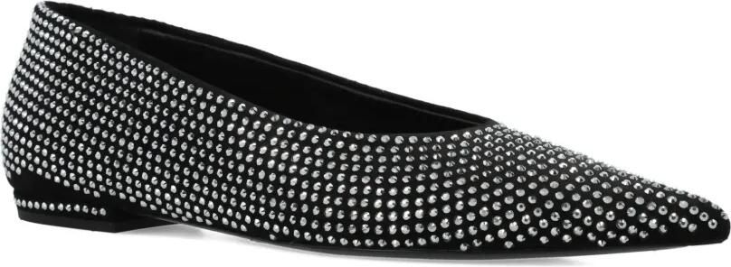 ROTATE BIRGER CHRISTENSEN Verfraaide platte pumps met puntige neus Zwart - Foto 3