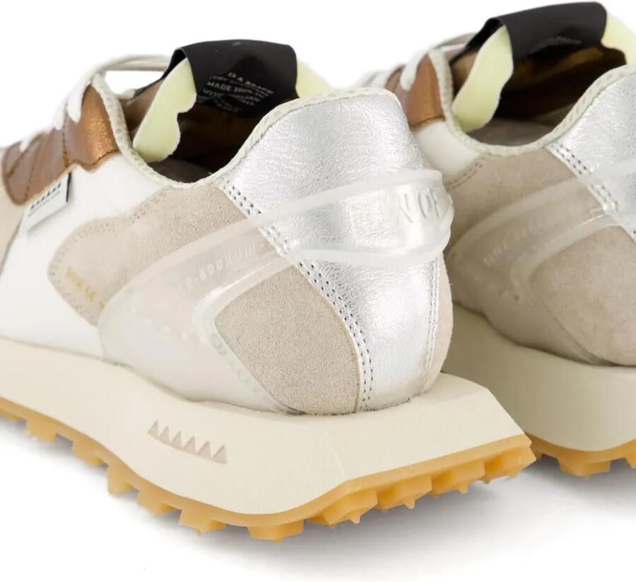 RUN OF Alloy W sneakers met metallic-effect en vlakken Wit - Foto 2