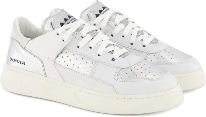 RUN OF Family metallic leren sneakers Wit - Foto 4