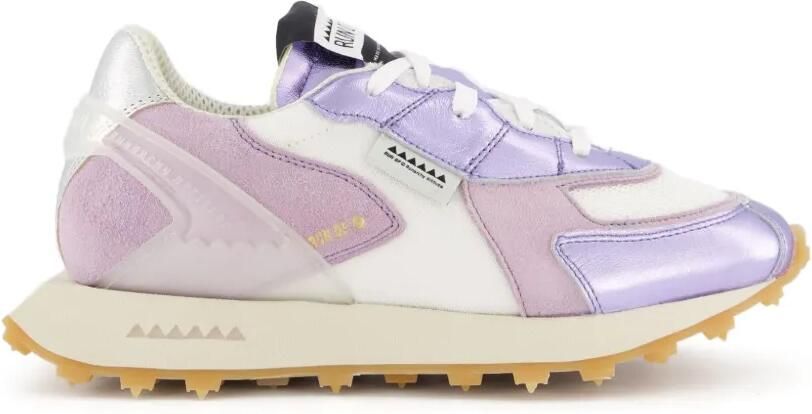 RUN OF Metallic sneakers Paars