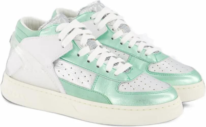 RUN OF Mid Metal sneakers Groen