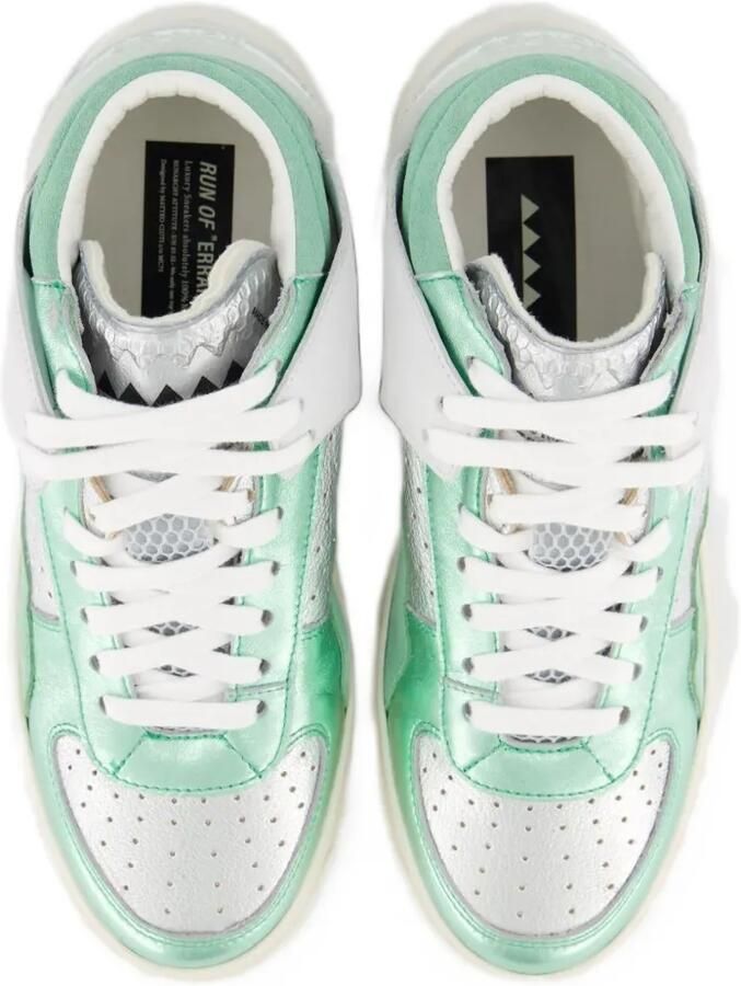 RUN OF Mid Metal sneakers Groen - Foto 3