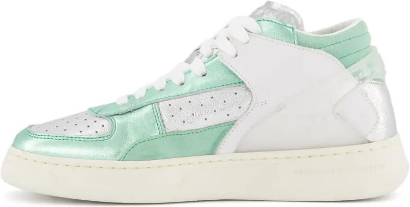 RUN OF Mid Metal sneakers Groen - Foto 4