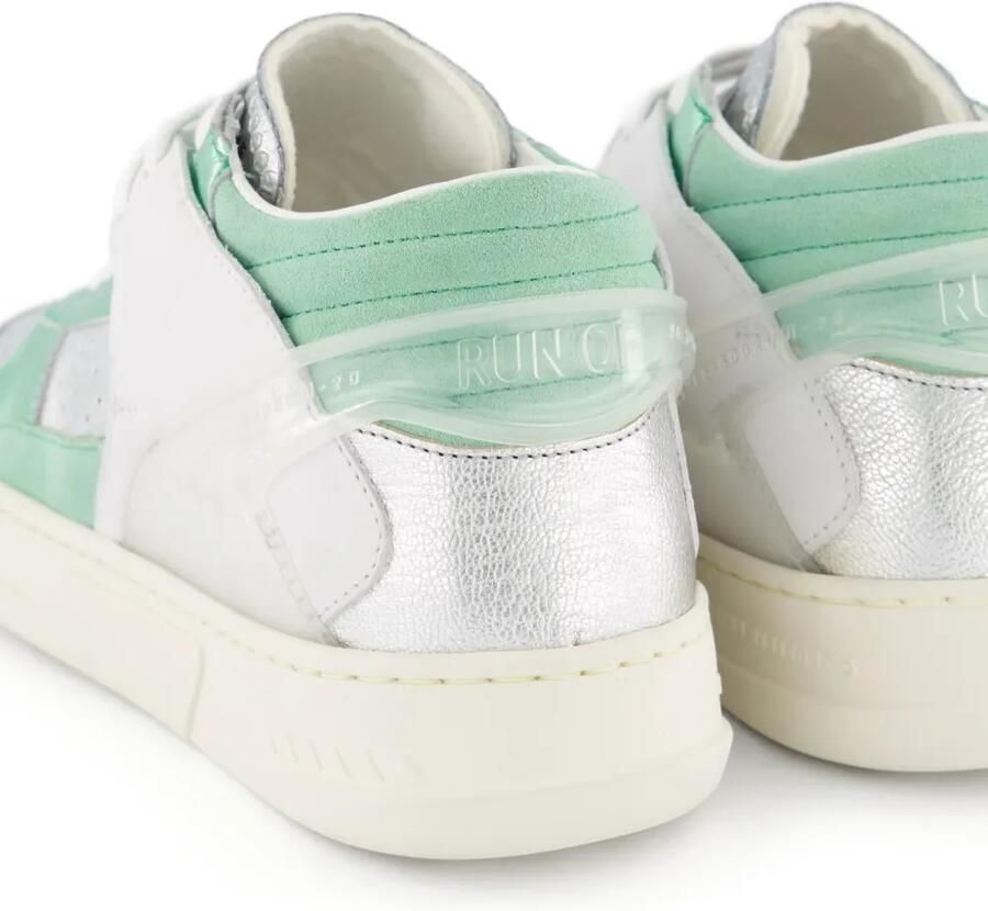 RUN OF Mid Metal sneakers Groen - Foto 2