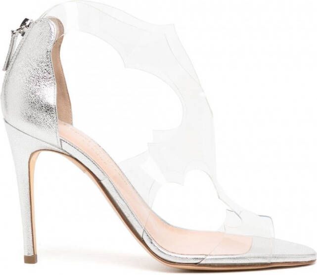 Rupert Sanderson Pumps met open neus Zilver