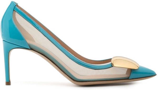 Rupert Sanderson Pumps met doorzichtig vlak Blauw