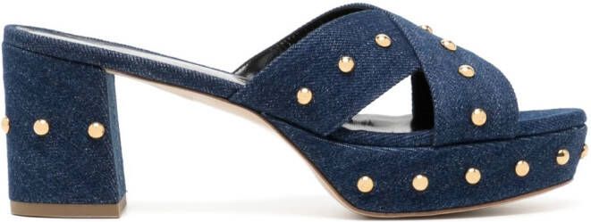 Rupert Sanderson Sandalen verfraaid met studs Blauw