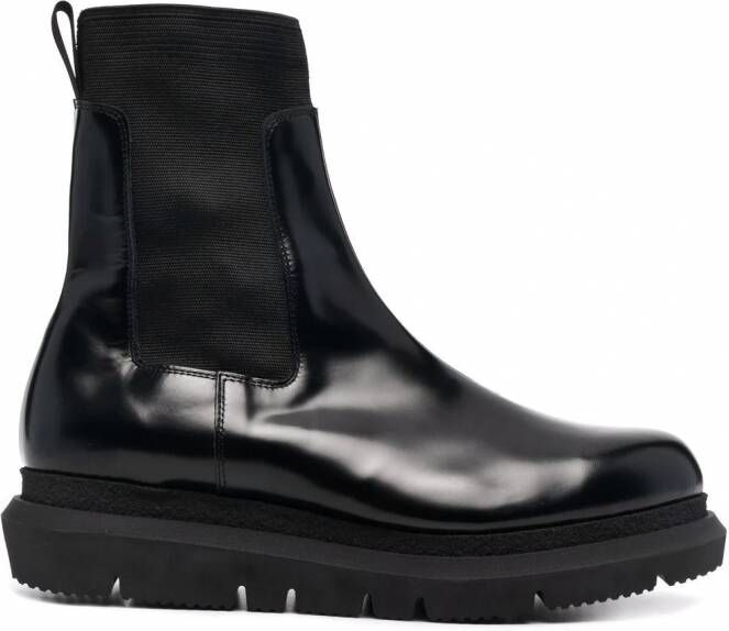 Sacai Chelsea chunky laarzen Zwart