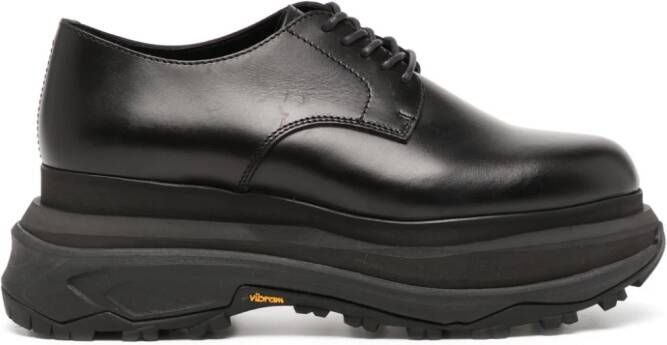 Sacai Oxford schoenen met plateauzool Zwart