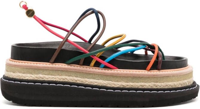 Sacai Sandalen met plateauzool Blauw