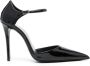 Saint Laurent Avenue lakleren pumps Zwart - Thumbnail 1