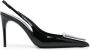 Saint Laurent Avenue pumps met puntige neus Zwart - Thumbnail 1