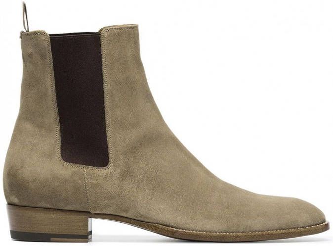 Saint Laurent beige suede Chelsea boots - Foto 1