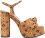 Saint Laurent Bianca sandalen met plateauzool Veelkleurig - Thumbnail 1
