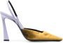Saint Laurent Blade 105 slingback sandalen Bruin - Thumbnail 1