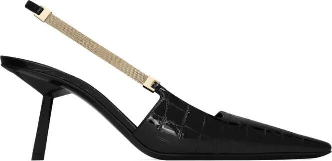 Saint Laurent Blake 75mm leren pumps Zwart