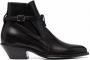 Saint Laurent Laarzen met gesp Zwart - Thumbnail 1