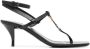 Saint Laurent Cassandra leren sandalen Zwart - Thumbnail 1