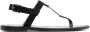 Saint Laurent Cassandra sandalen met logo-plakkaat Zwart - Thumbnail 1