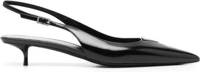 Saint Laurent Cherish pumps verfraaid met stras Zwart