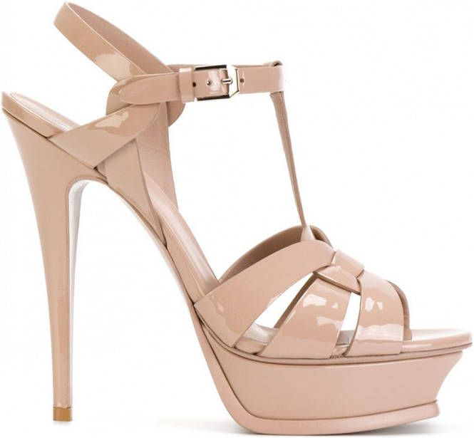 Saint Laurent Classic Tribute 105 sandalen Beige