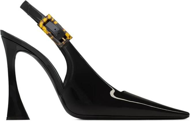 Saint Laurent Dune 110mm lakleren pumps Zwart