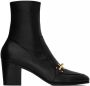 Saint Laurent Elbio 75 mm laarzen Zwart - Thumbnail 1