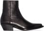 Saint Laurent Enkellaarzen met rits Zwart - Thumbnail 1